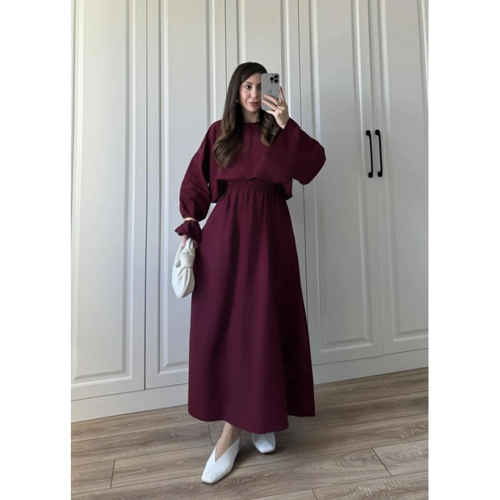 Hot Ham Keten Bordo Etekli Takım