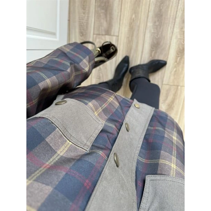 Kadife Yakalı Astarlı Premium Parka Trençkot