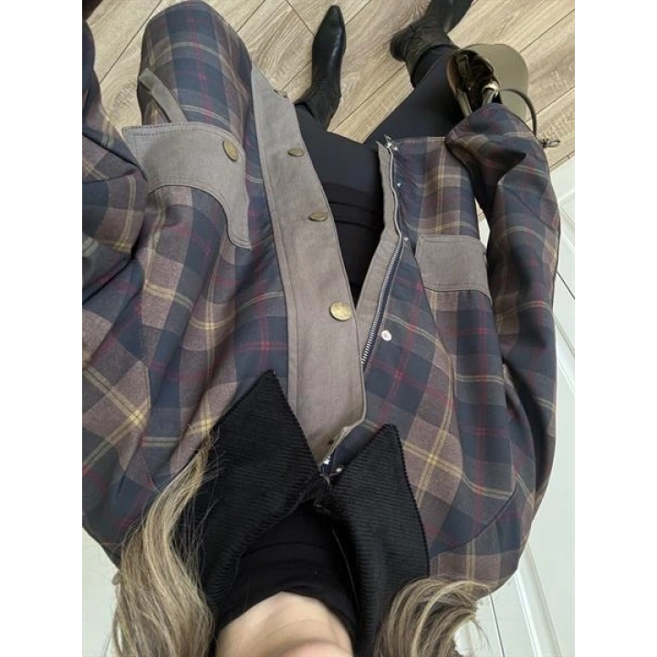 Kadife Yakalı Astarlı Premium Parka Trençkot