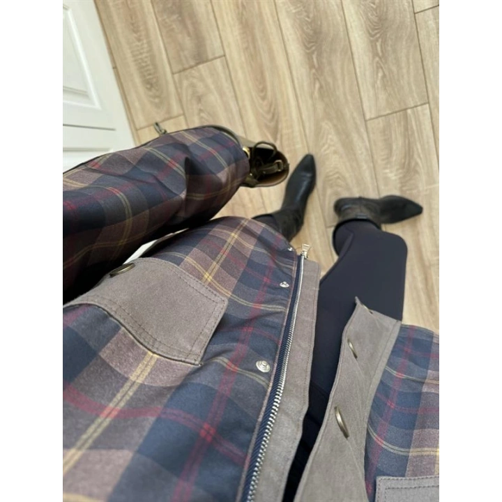 Kadife Yakalı Astarlı Premium Parka Trençkot