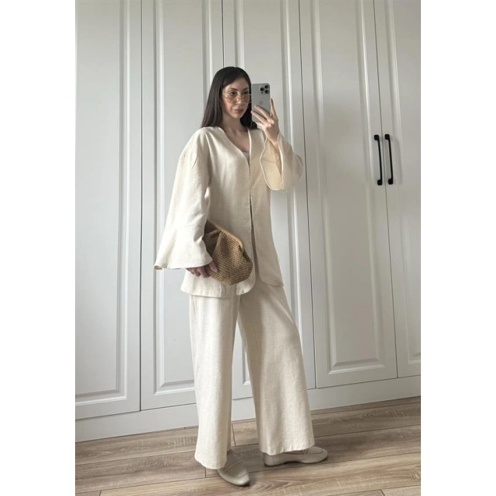 Kancalı Premium Taş Keten Takım