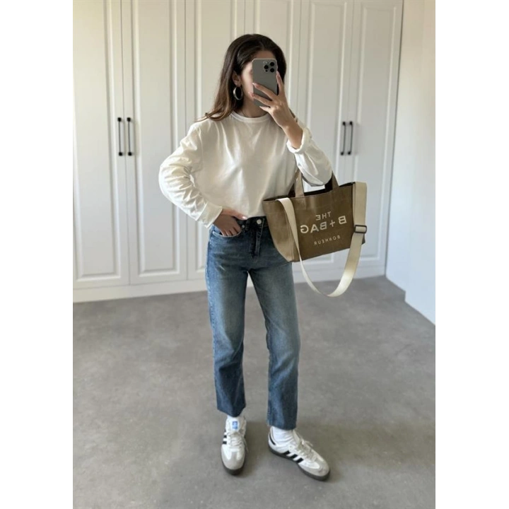 Koyu Mavi Straight Fit Jean