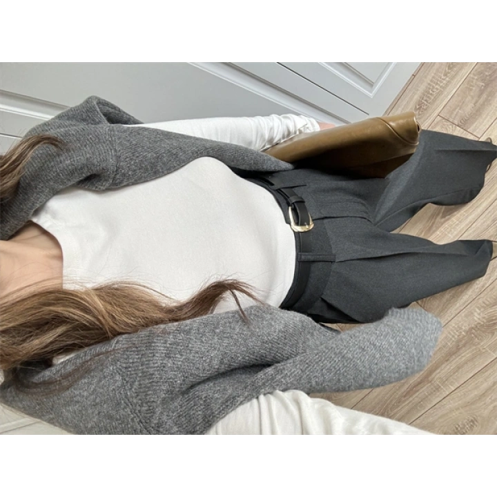 Likralı Uzun Kol Beyaz Body