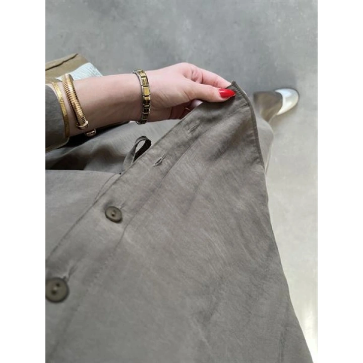 Mari Tensel Haki Gömlek Takım