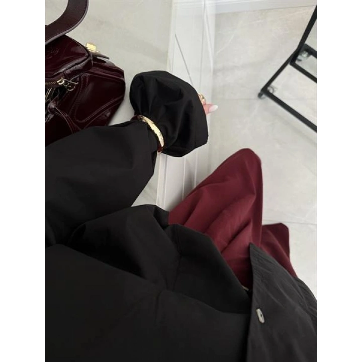 Meka Oversize Premium Siyah Gömlek