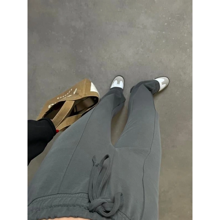 Modal Kumaş Çımalı Antrasit Eşofman