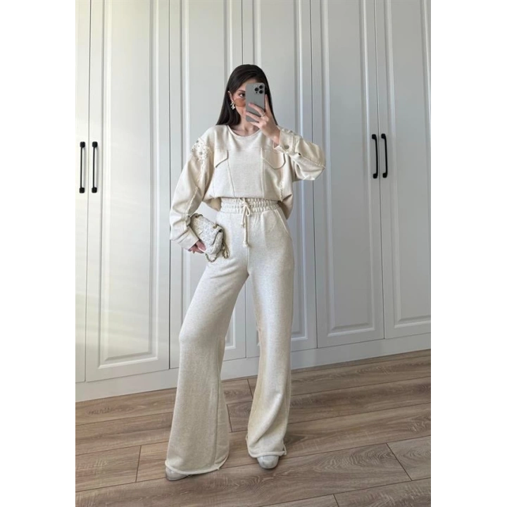 Monisa Kot Detaylı Taşlı Takım