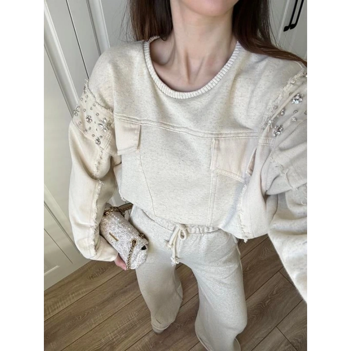 Monisa Kot Detaylı Taşlı Takım