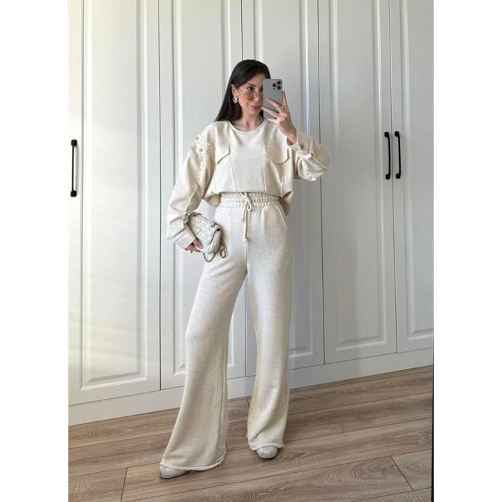 Monisa Kot Detaylı Taşlı Takım