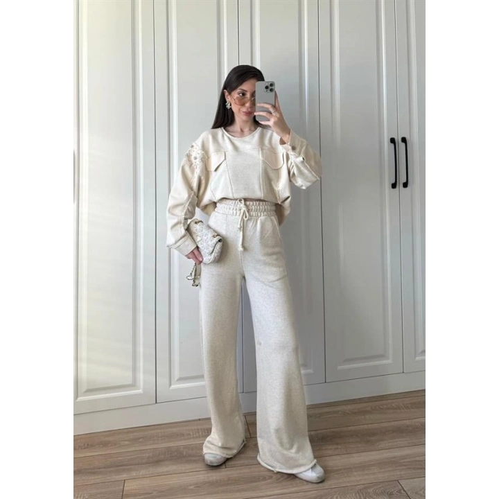 Monisa Kot Detaylı Taşlı Takım