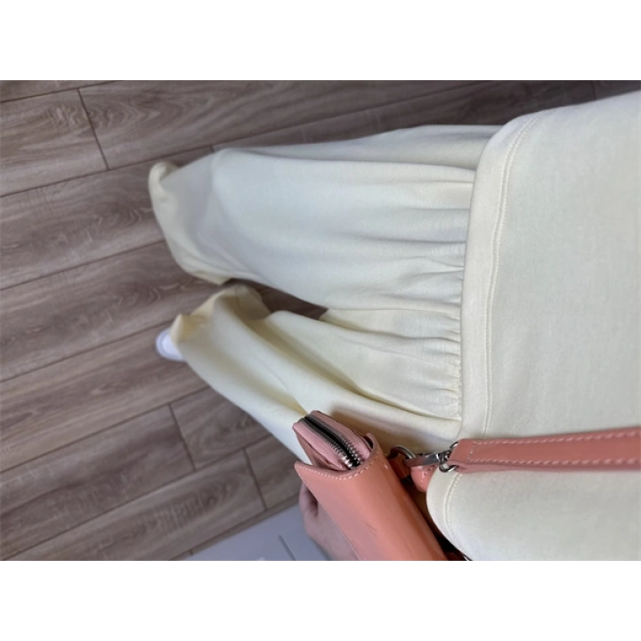 Oysh Modal Kumaş Beli Lastikli Sarı Crop Takım