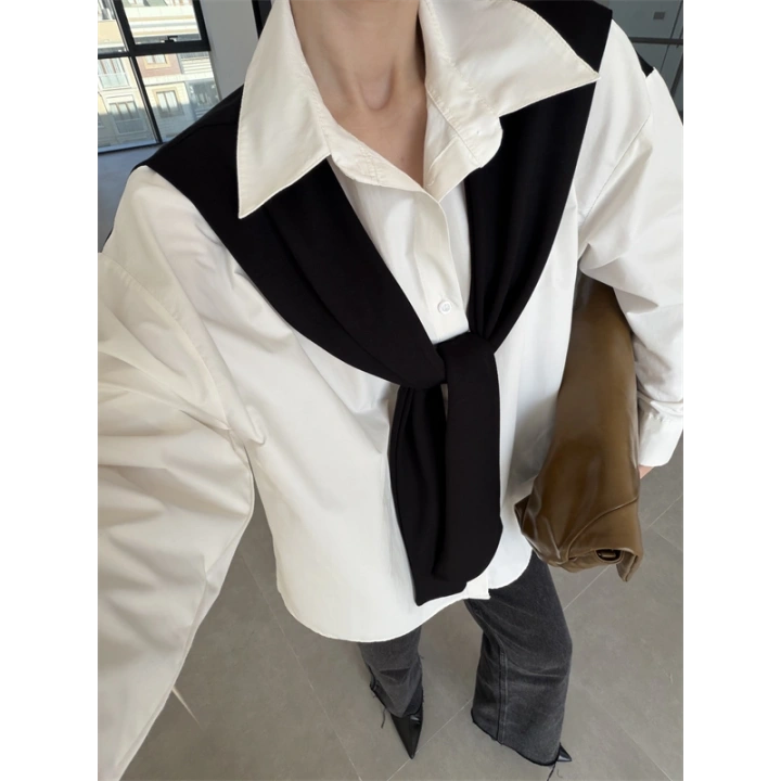 Oysh Siyah Garnili Gömlek