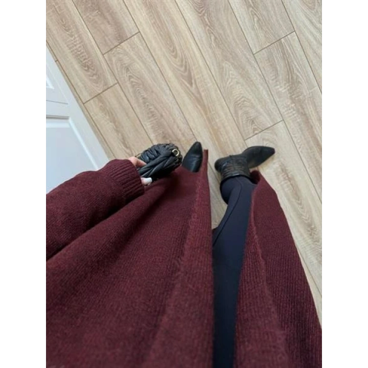 Pinterest Bordo Uzun Triko Hırka