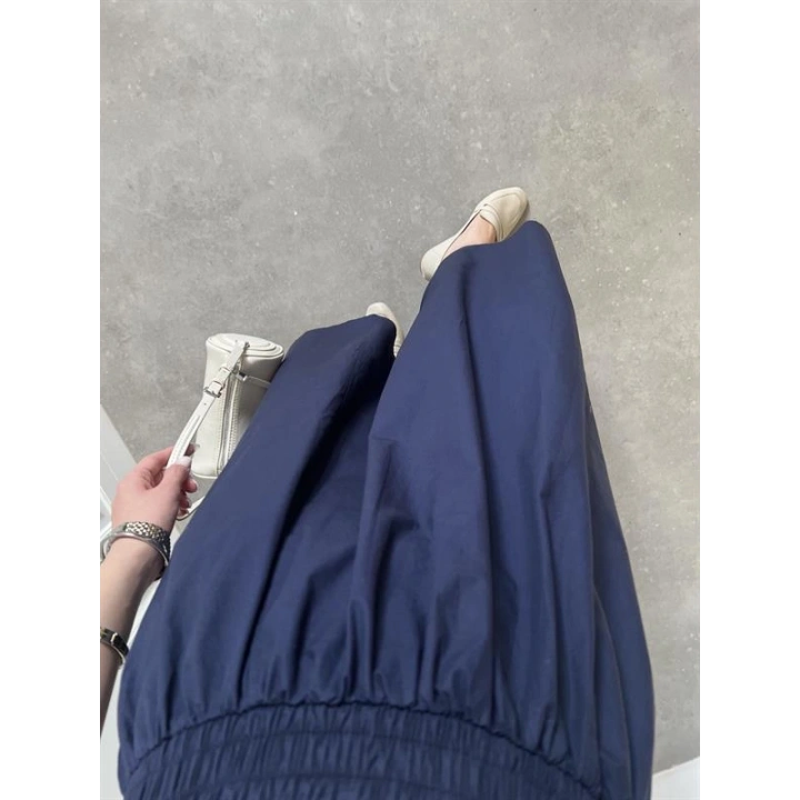 Poplin Kumaş Premium Lacivert Etek