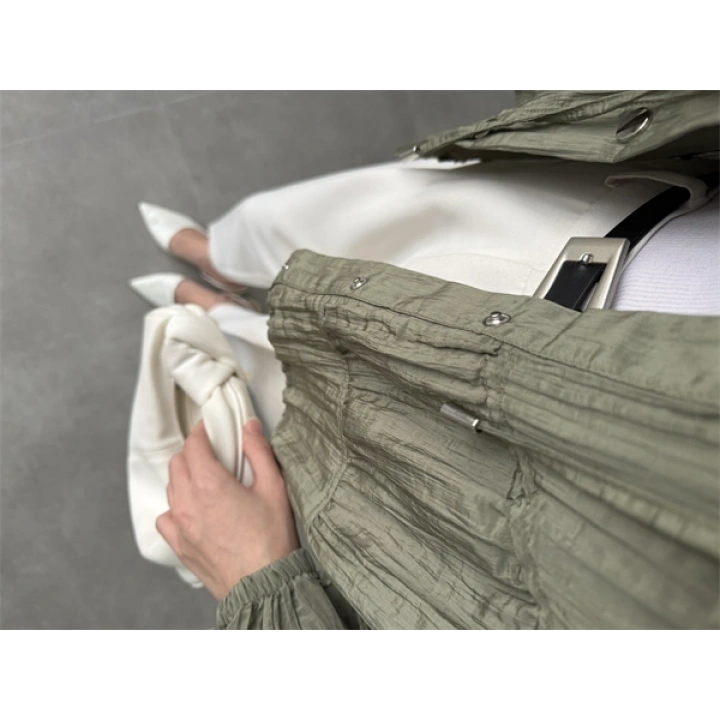 Premium Krinkıl Haki Ceket