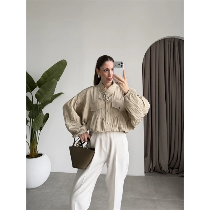 Premium Krinkıl Taş Ceket