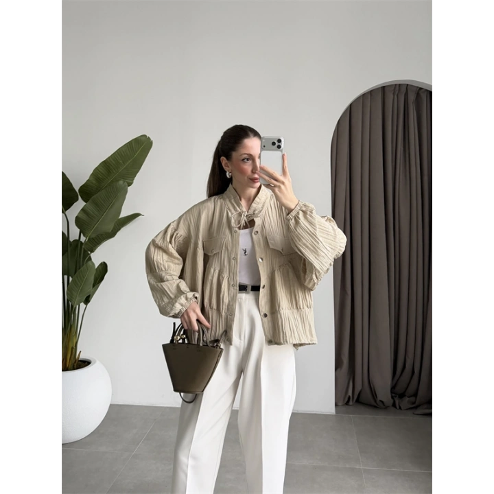 Premium Krinkıl Taş Ceket