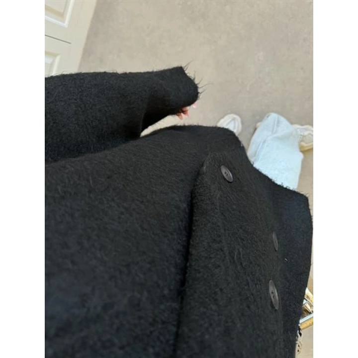 Şal Yaka Sakallı Premium Siyah Hırka