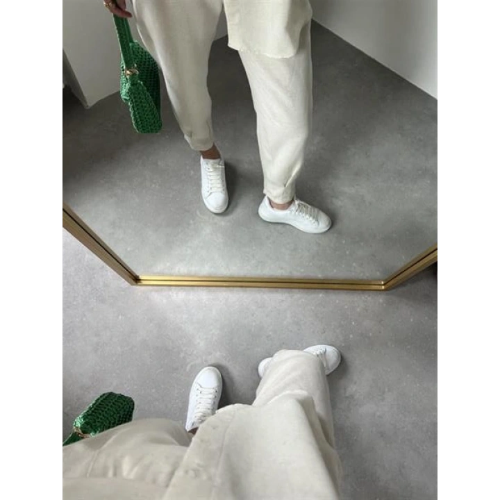 Taş Keten Jogger Takım