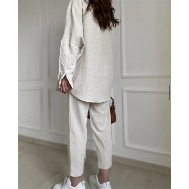 Taş Keten Jogger Takım