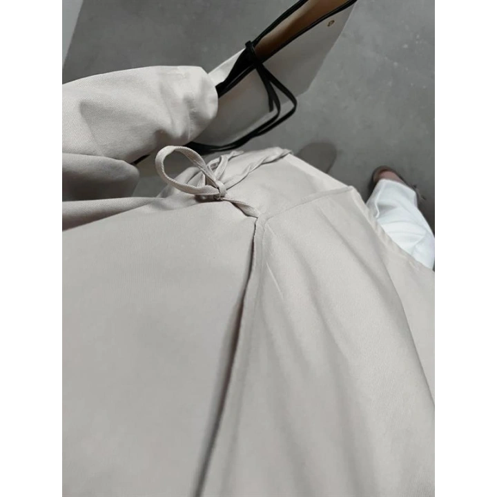 Taş Yandan Bağlamalı Gabardin Kimono Ceket