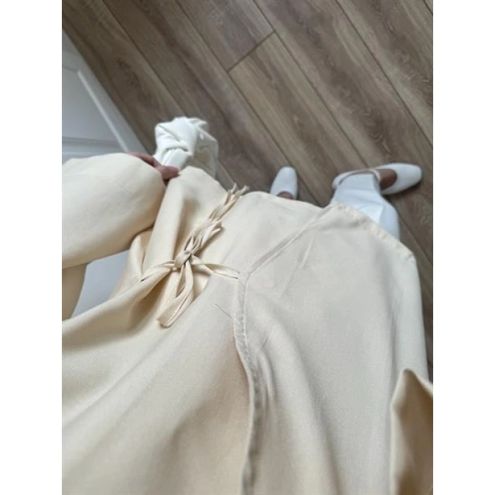 Taş Yandan Bağlamalı Tensel Kimono Ceket