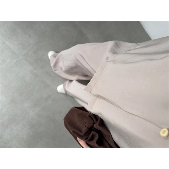 Tek Düğme Oversize Tensel Taş Takım