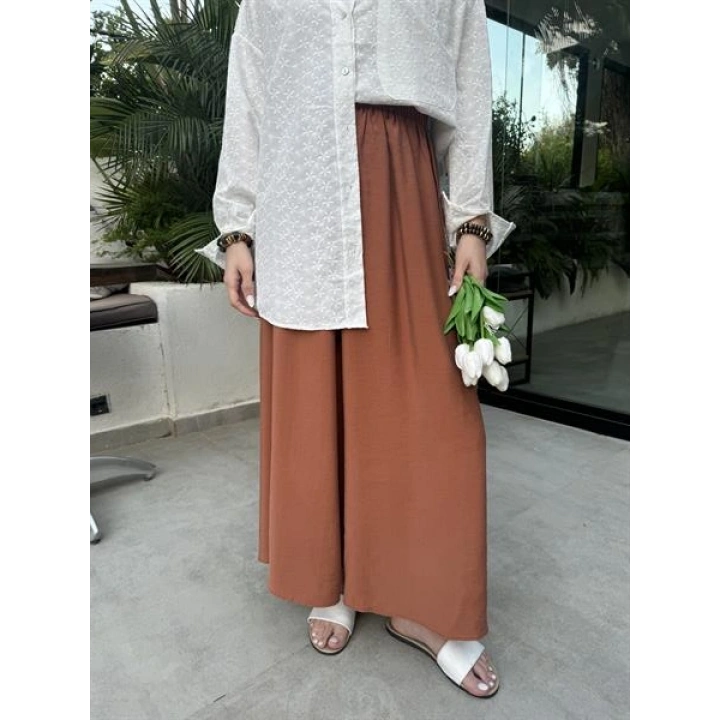 Tensel Beli Lastikli Kiremit Renk Kilos Etek