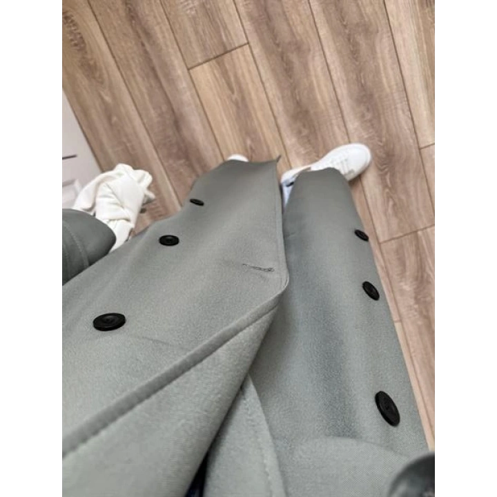 Voi Premium Yüksek Kalite Astarlı Haki Trençkot