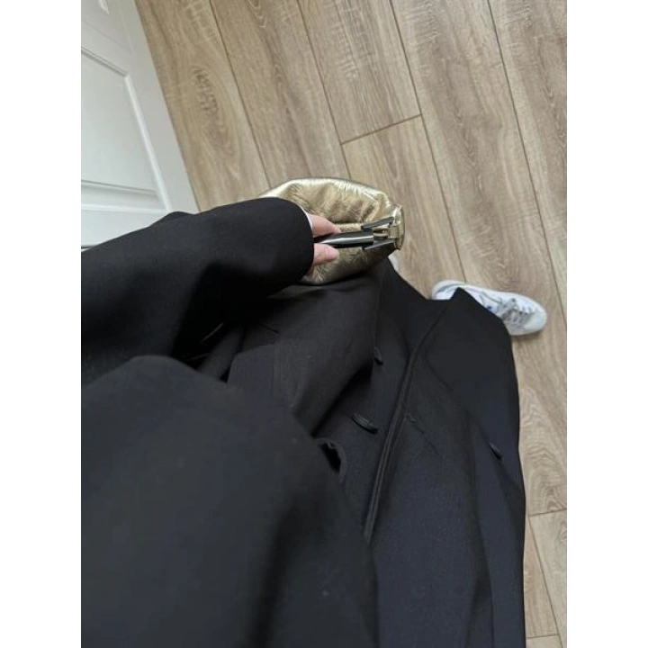 Voi Premium Yüksek Kalite Astarlı Siyah Trençkot