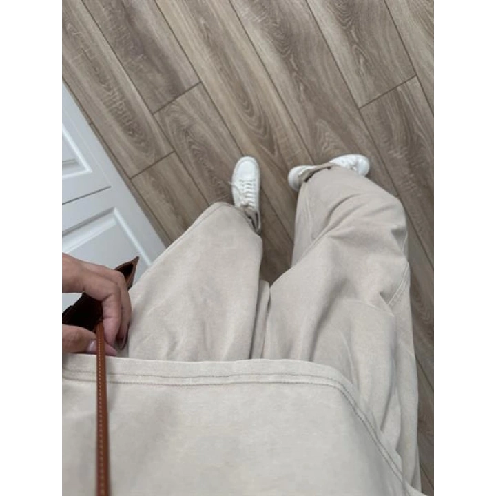 Yıkamalı Crop Taş Şalvar Takım