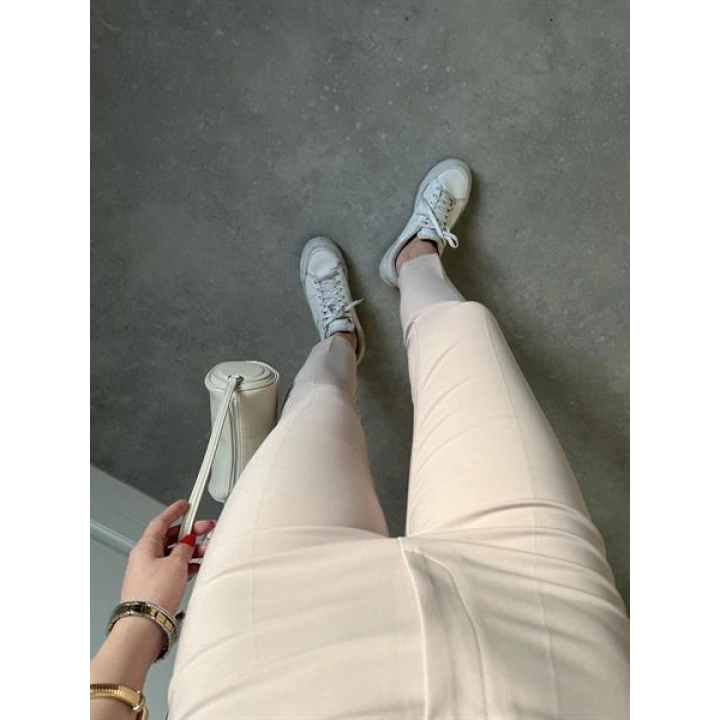 Yükselbel Fit Kalıp Taş Kumaş Pantolon