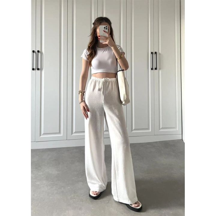 Zr Model Pinterest Beyaz Keten Pantolon