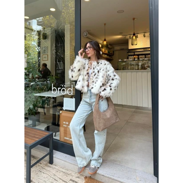 ZR Muadili Astarlı Premium Crop Kürk