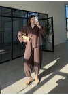 Tensel Oversize Kahve Şalvar Takım