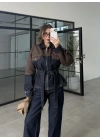 Çift Renk Denim Ceket Pantolon Takım