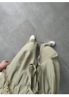 Alen Beli Lastikli Mint Tensel Pantolon