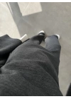 Arkadan Bağcıklı Antrasit Triko Takım