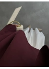 Asimetrik Modal Kumaş Bordo Bluz
