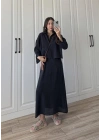 Askılı Siyah İkili Gömlek Elbise