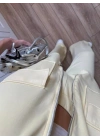 Beli Büzgülü Fermuarlı Oversize Sarı Spor Takım