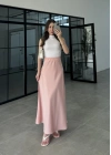 Beli Lastikli Maxi Pudra Saten Etek