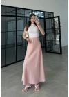 Beli Lastikli Maxi Pudra Saten Etek