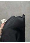 Beli Lastikli Maxi Siyah Saten Etek