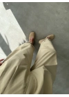 Bilek Boy Boru Paça Çağla Pantolon