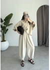 Bohem Ham Keten Gömlek Şalvar Takım