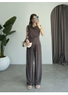 Büzgülü Basic Kahve Modal Takım