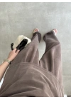 Büzgülü Basic Kahve Modal Takım