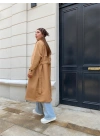 Camel Brshk Model Premium Oversize Trençkot