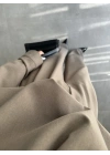 Çapraz Düğmeli Premium Haki Gömlek Takım